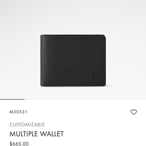 Louis Vuitton Black Multiple Wallet NWT
